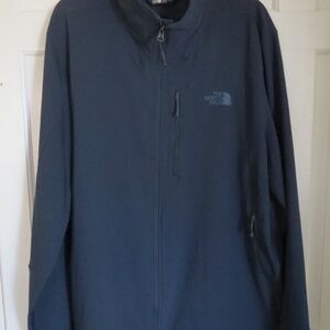 Mens The North Face Windwall windbreaker water resistant Jacket Navy Blue XL New